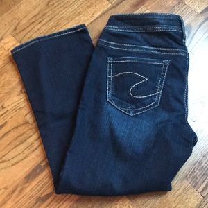 Silver Jeans - Aiko Kick Flare Capri - size 28